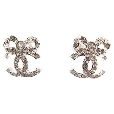 Cc boucles d'oreilles Chanel Argenté en Métal 